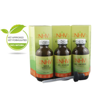 NHV Cancer Detox Kit that helped Sage, the cat and Lucy, the apso