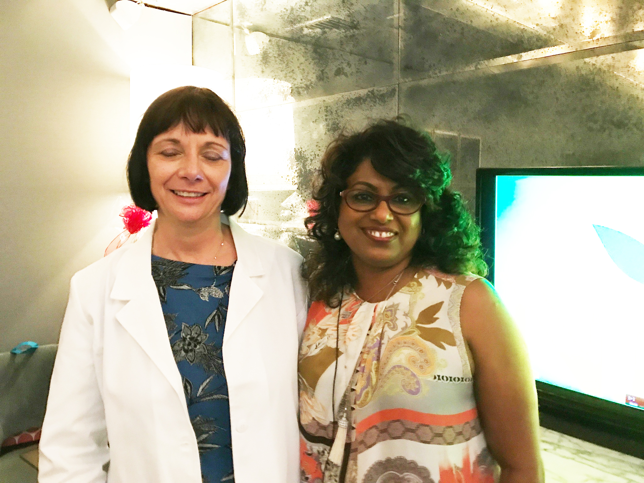 NHV Natural Pet product's founder Patra and Dr. Donna Raditic