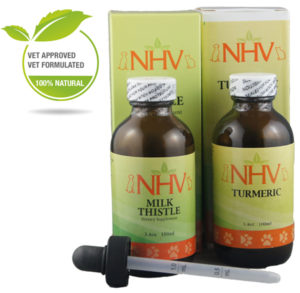 Milk Thistle and Turmeric from NHV for liver detox in pets