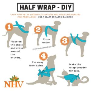 calming half wrap for dogs and cats DIY instructions NHV Natural Pet Products