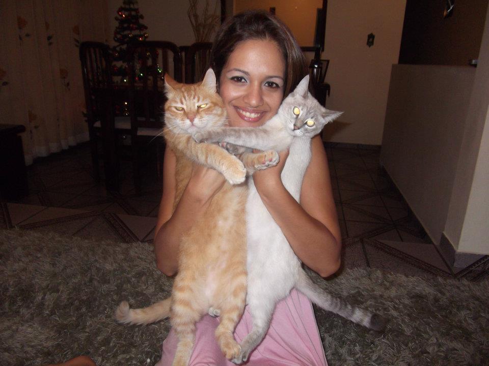 dr amanda from NHV with her cats